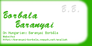 borbala baranyai business card